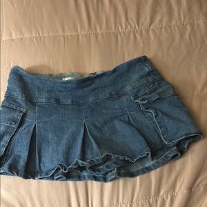 Denim Mini Skirt